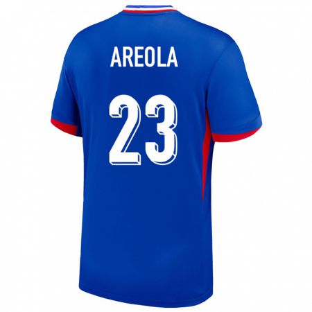 Kandiny Niño Camiseta Francia Alphonse Areola #23 Azul 1ª Equipación 24-26 La Camisa Chile