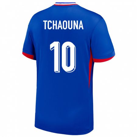 Kandiny Niño Camiseta Francia Loum Tchaouna #10 Azul 1ª Equipación 24-26 La Camisa Chile