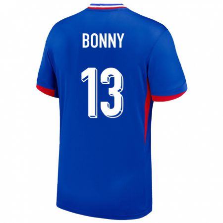 Kandiny Niño Camiseta Francia Ange Yoan Bonny #13 Azul 1ª Equipación 24-26 La Camisa Chile