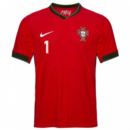 Kandiny Niño Camiseta Portugal Rui Patricio #1 Rojo 1ª Equipación 24-26 La Camisa Chile
