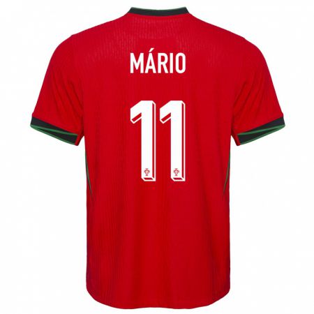 Kandiny Niño Camiseta Portugal Joao Mario #11 Rojo 1ª Equipación 24-26 La Camisa Chile