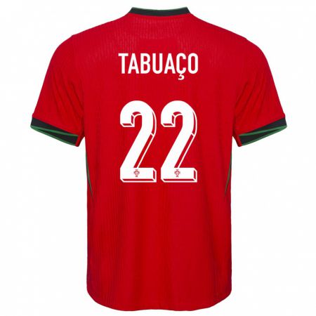 Kandiny Niño Camiseta Portugal Goncalo Tabuaco #22 Rojo 1ª Equipación 24-26 La Camisa Chile