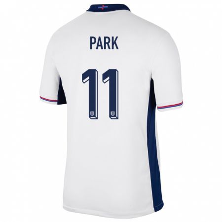 Kandiny Niño Camiseta Inglaterra Jess Park #11 Blanco 1ª Equipación 24-26 La Camisa Chile