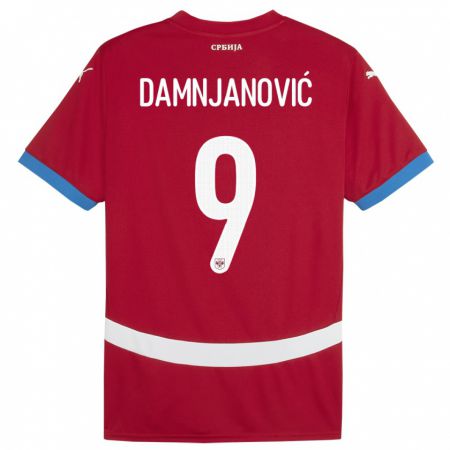 Kandiny Niño Camiseta Serbia Jovana Damnjanovic #9 Rojo 1ª Equipación 24-26 La Camisa Chile