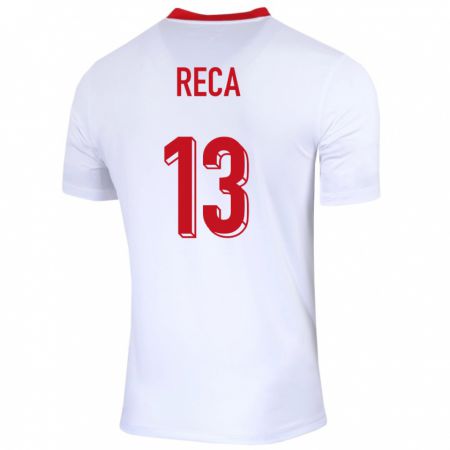 Kandiny Niño Camiseta Polonia Arkadiusz Reca #13 Blanco 1ª Equipación 24-26 La Camisa Chile