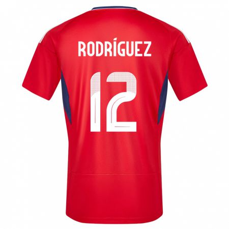 Kandiny Niño Camiseta Costa Rica Lixy Rodriguez #12 Rojo 1ª Equipación 24-26 La Camisa Chile