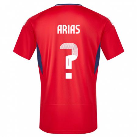 Kandiny Niño Camiseta Costa Rica Jose Arias #0 Rojo 1ª Equipación 24-26 La Camisa Chile