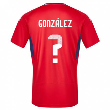 Kandiny Niño Camiseta Costa Rica Ariel Gonzalez #0 Rojo 1ª Equipación 24-26 La Camisa Chile