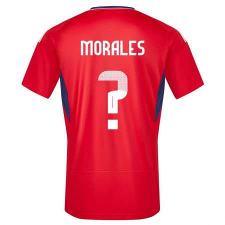 Kandiny Niño Camiseta Costa Rica Bryan Morales #0 Rojo 1ª Equipación 24-26 La Camisa Chile