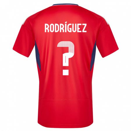 Kandiny Niño Camiseta Costa Rica Bradley Rodriguez #0 Rojo 1ª Equipación 24-26 La Camisa Chile
