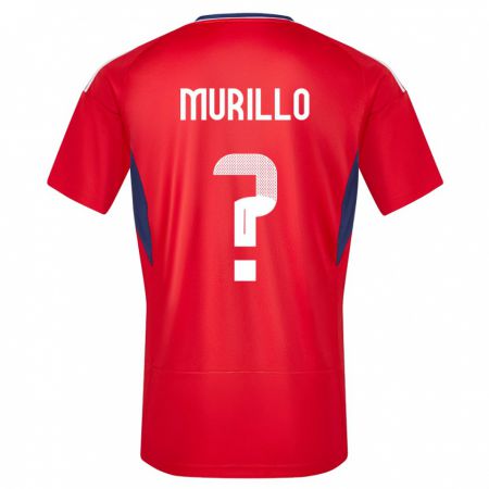 Kandiny Niño Camiseta Costa Rica Isaac Murillo #0 Rojo 1ª Equipación 24-26 La Camisa Chile