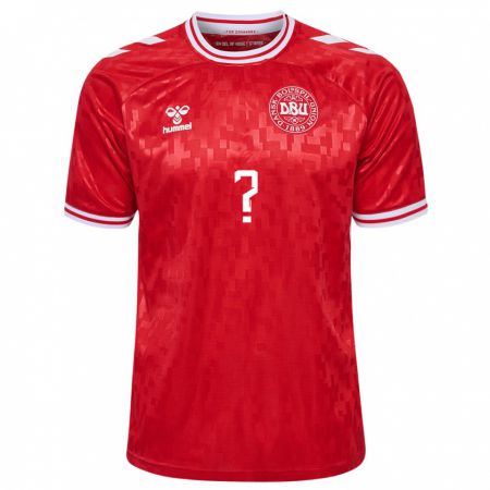 Kandiny Niño Camiseta Dinamarca Villads Rutkjaer #0 Rojo 1ª Equipación 24-26 La Camisa Chile