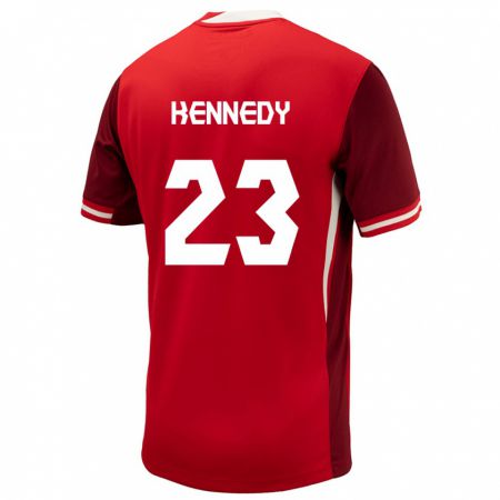 Kandiny Niño Camiseta Canadá Scott Kennedy #23 Rojo 1ª Equipación 24-26 La Camisa Chile