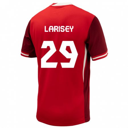 Kandiny Niño Camiseta Canadá Clarissa Larisey #29 Rojo 1ª Equipación 24-26 La Camisa Chile