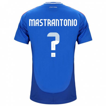 Kandiny Niño Camiseta Italia Davide Mastrantonio #0 Azul 1ª Equipación 24-26 La Camisa Chile