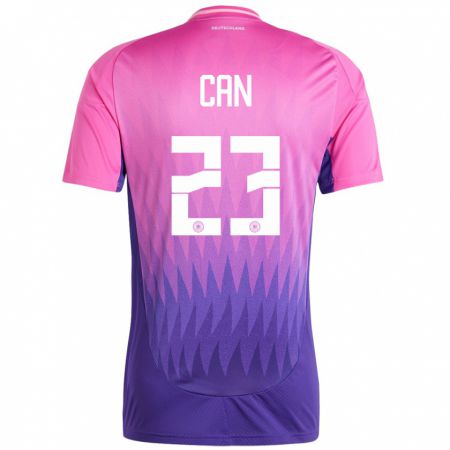 Kandiny Niño Camiseta Alemania Emre Can #23 Rosado Morado 2ª Equipación 24-26 La Camisa Chile
