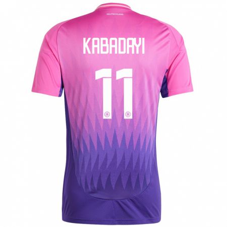 Kandiny Niño Camiseta Alemania Yusuf Kabadayi #11 Rosado Morado 2ª Equipación 24-26 La Camisa Chile