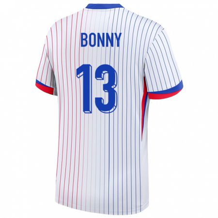 Kandiny Niño Camiseta Francia Ange Yoan Bonny #13 Blanco 2ª Equipación 24-26 La Camisa Chile