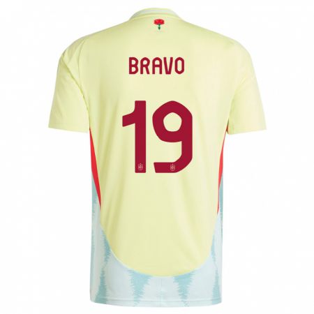 Kandiny Niño Camiseta España Iker Bravo #19 Amarillo 2ª Equipación 24-26 La Camisa Chile