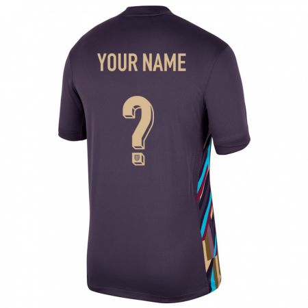 Kandiny Niño Camiseta Inglaterra Su Nombre #0 Pasa Oscura 2ª Equipación 24-26 La Camisa Chile