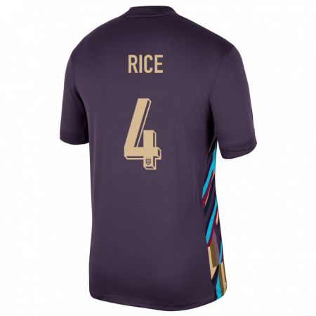 Kandiny Niño Camiseta Inglaterra Declan Rice #4 Pasa Oscura 2ª Equipación 24-26 La Camisa Chile
