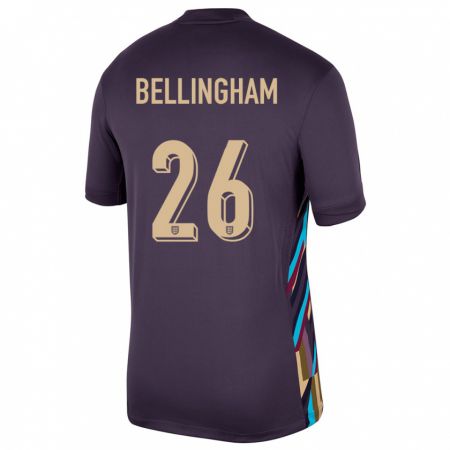 Kandiny Niño Camiseta Inglaterra Jude Bellingham #26 Pasa Oscura 2ª Equipación 24-26 La Camisa Chile