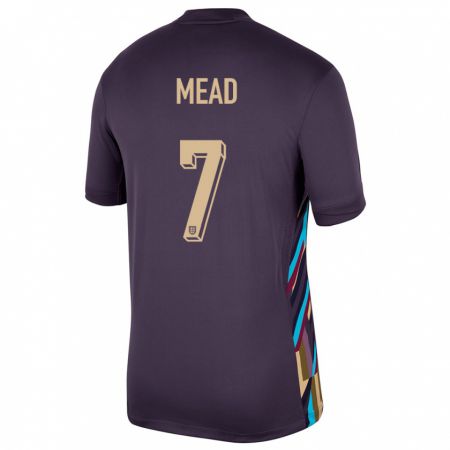 Kandiny Niño Camiseta Inglaterra Beth Mead #7 Pasa Oscura 2ª Equipación 24-26 La Camisa Chile