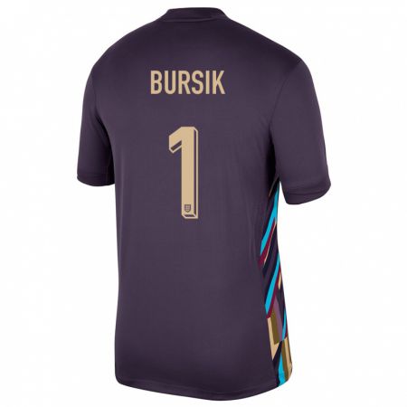 Kandiny Niño Camiseta Inglaterra Josef Bursik #1 Pasa Oscura 2ª Equipación 24-26 La Camisa Chile