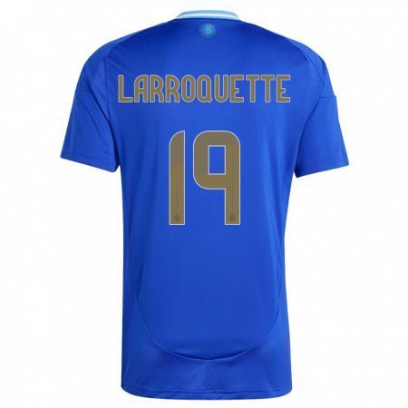 Kandiny Niño Camiseta Argentina Mariana Larroquette #19 Azul 2ª Equipación 24-26 La Camisa Chile