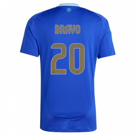 Kandiny Niño Camiseta Argentina Ruth Bravo #20 Azul 2ª Equipación 24-26 La Camisa Chile