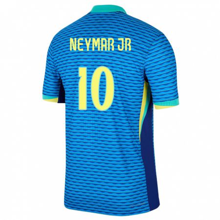 Kandiny Niño Camiseta Brasil Neymar #10 Azul 2ª Equipación 24-26 La Camisa Chile