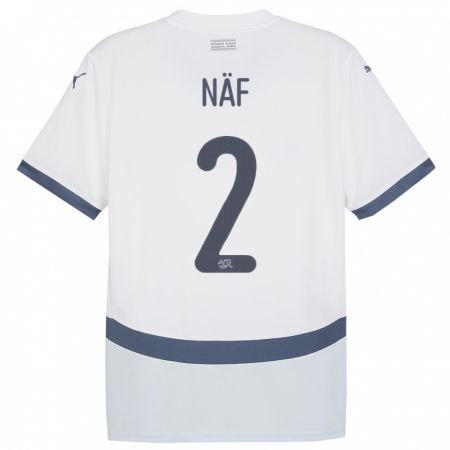 Kandiny Niño Camiseta Suiza Philip Naf #2 Blanco 2ª Equipación 24-26 La Camisa Chile