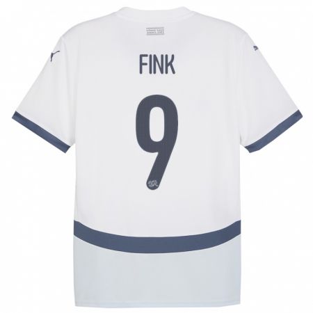 Kandiny Niño Camiseta Suiza Bradley Fink #9 Blanco 2ª Equipación 24-26 La Camisa Chile