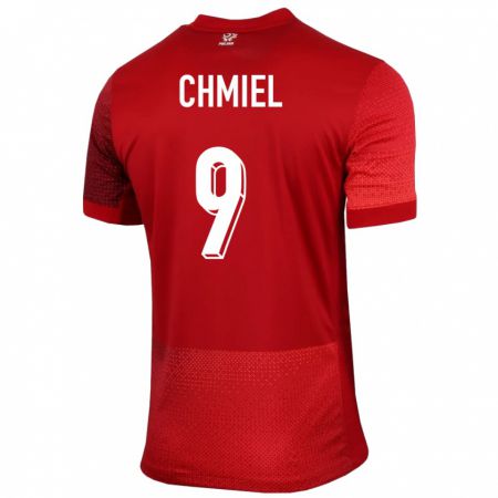 Kandiny Niño Camiseta Polonia George Chmiel #9 Rojo 2ª Equipación 24-26 La Camisa Chile