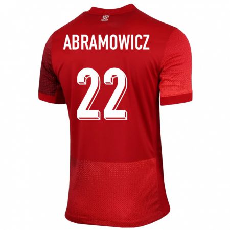 Kandiny Niño Camiseta Polonia Slawomir Abramowicz #22 Rojo 2ª Equipación 24-26 La Camisa Chile