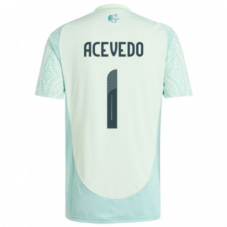Kandiny Niño Camiseta México Carlos Acevedo #1 Lino Verde 2ª Equipación 24-26 La Camisa Chile