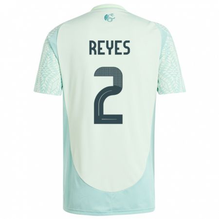 Kandiny Niño Camiseta México Luis Reyes #2 Lino Verde 2ª Equipación 24-26 La Camisa Chile