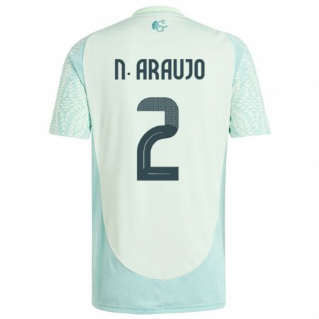 Kandiny Niño Camiseta México Nestor Araujo #2 Lino Verde 2ª Equipación 24-26 La Camisa Chile