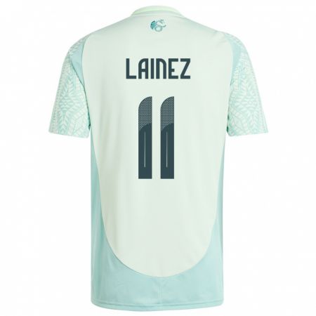 Kandiny Niño Camiseta México Diego Lainez #11 Lino Verde 2ª Equipación 24-26 La Camisa Chile