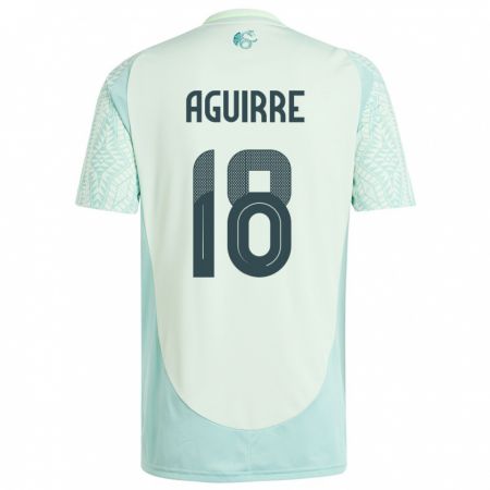 Kandiny Niño Camiseta México Eduardo Aguirre #18 Lino Verde 2ª Equipación 24-26 La Camisa Chile