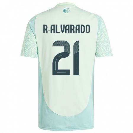 Kandiny Niño Camiseta México Roberto Alvarado #21 Lino Verde 2ª Equipación 24-26 La Camisa Chile