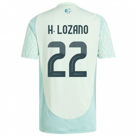 Kandiny Niño Camiseta México Hirving Lozano #22 Lino Verde 2ª Equipación 24-26 La Camisa Chile