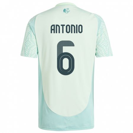 Kandiny Niño Camiseta México Nancy Antonio #6 Lino Verde 2ª Equipación 24-26 La Camisa Chile