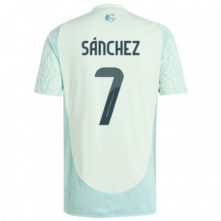 Kandiny Niño Camiseta México Maria Sanchez #7 Lino Verde 2ª Equipación 24-26 La Camisa Chile
