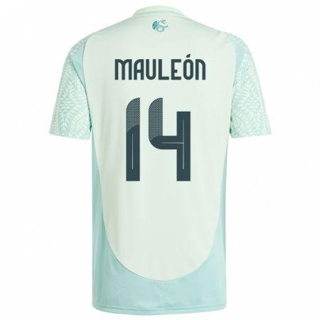 Kandiny Niño Camiseta México Natalia Mauleon #14 Lino Verde 2ª Equipación 24-26 La Camisa Chile