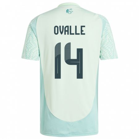 Kandiny Niño Camiseta México Jacqueline Ovalle #14 Lino Verde 2ª Equipación 24-26 La Camisa Chile