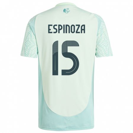 Kandiny Niño Camiseta México Greta Espinoza #15 Lino Verde 2ª Equipación 24-26 La Camisa Chile
