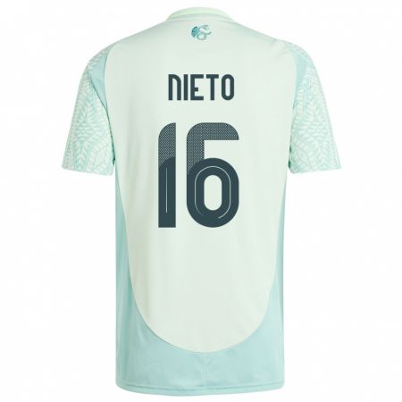 Kandiny Niño Camiseta México Karla Nieto #16 Lino Verde 2ª Equipación 24-26 La Camisa Chile