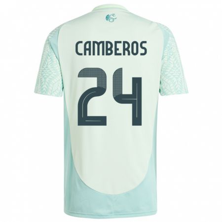 Kandiny Niño Camiseta México Scarlett Camberos #24 Lino Verde 2ª Equipación 24-26 La Camisa Chile
