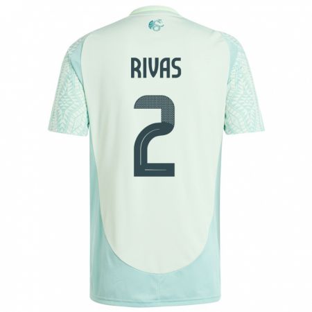 Kandiny Niño Camiseta México Jesus Rivas #2 Lino Verde 2ª Equipación 24-26 La Camisa Chile